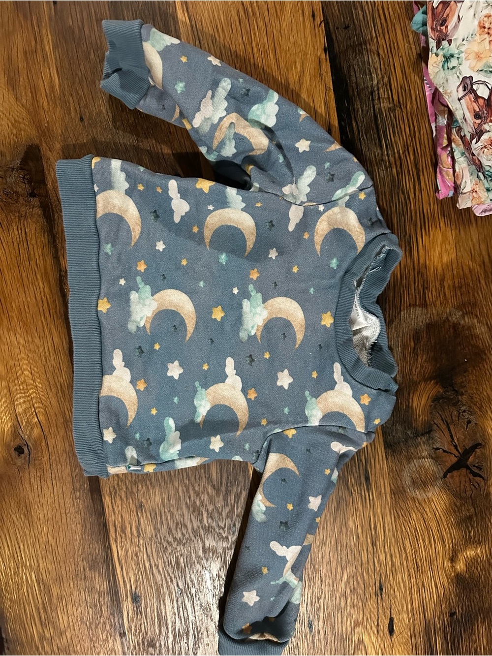 Posh Peanut Blue Moon & Cloud Print Sweater